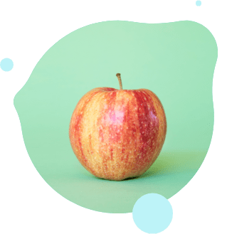 Healthy honeycrisp apple